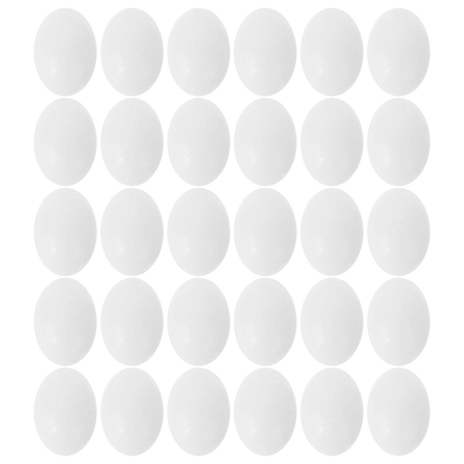 VILLCASE 30PCS Simulation Pigeon Egg, Pigeon False Eggs Solid Eggs for Trick The Birds to Stop Laying Painting Craft Supplies Hatch Breeding Supplies (White)