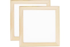 MECCANIXITY Paper Making Screen Wooden Paper Making 7.9 x 7.9 Inch Papermaking Frame Kit for DIY Paper Craft Making Cards, Bo