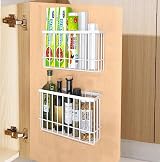 EigPluy 2 Pieces Kitchen Cabinet Door Storage Box White Self-Adhesive view 2