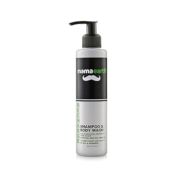 Mamaearth Recharge Energizing Shampoo and Bodywash for men with Caffeine and Menthol