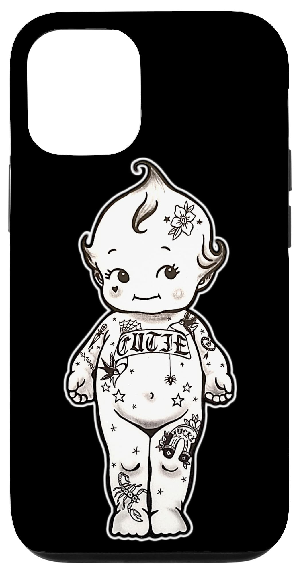 Tattooed Kewpie Baby Case for iPhone 12/12 Pro