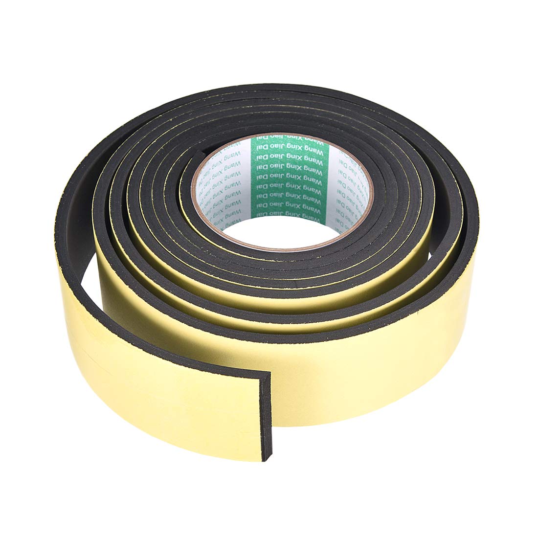 sourcing map Sealing Foam Tape 50mm Wide 5mm Thick 3 M/9.8ft Long, Self Adhesive Weather Strips for Window Door Insulation
