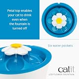 Catit Flower Water Fountain for Cats with LED Nightlight view 2