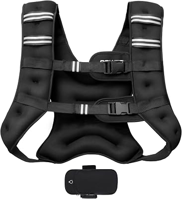 Weight Vest for Strength Training, Chest Size Adjustable, Practical Bag, Filled with Iron Sand, Ideal for Gym Workouts, Yoga Training and Aerobic Exercises (12lb/5.5kg)