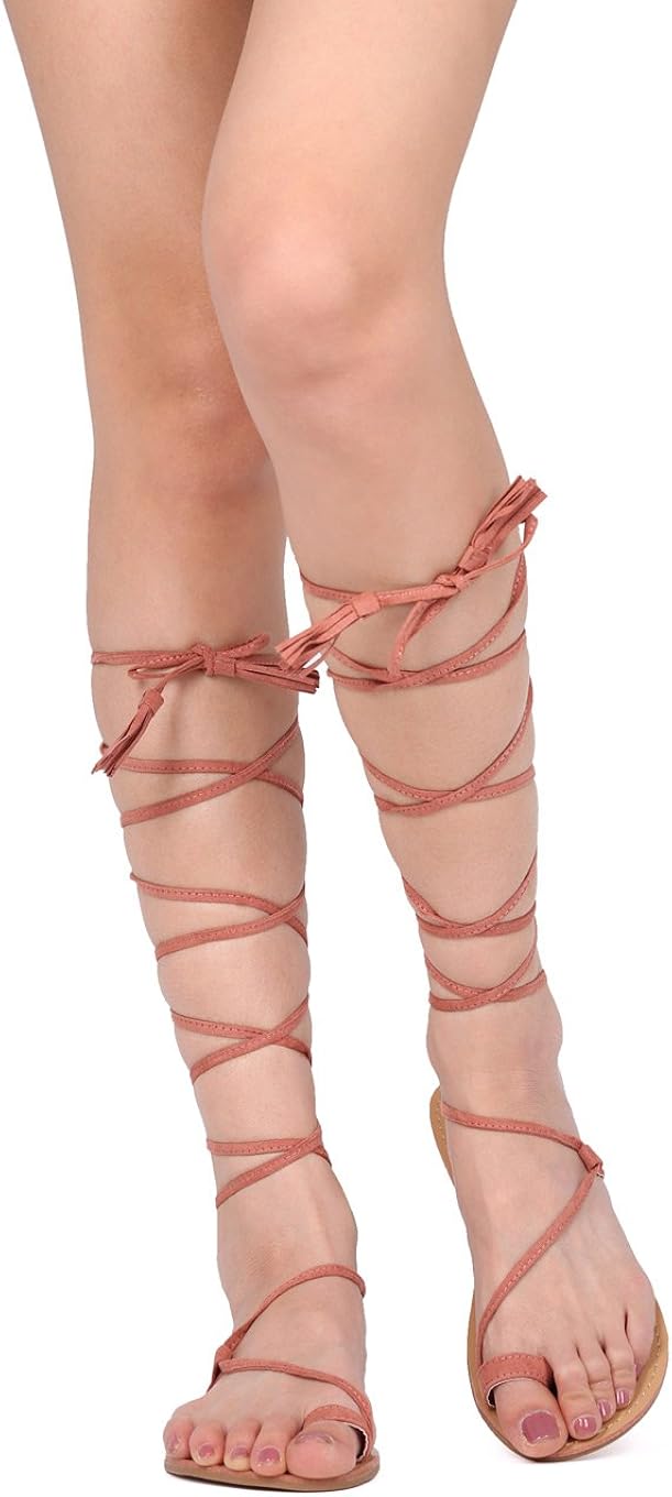 tie gladiator sandals