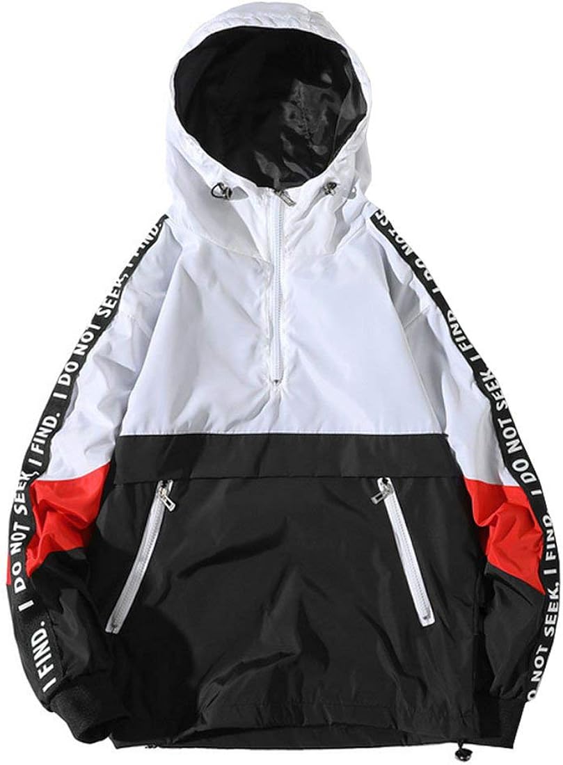 pullover windbreaker no hood