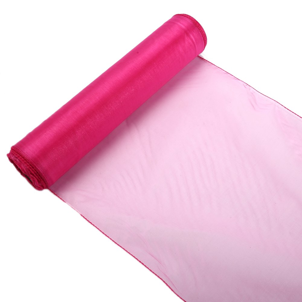 Uk Event Decor 26m X 29cm Premium Woven Edge Organza Sash Roll