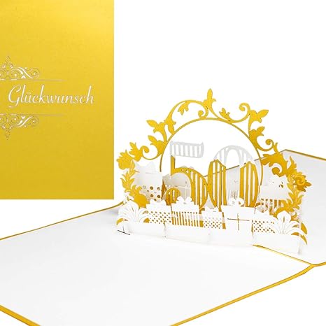 Biglietto Pop Up 50 In Oro E Bianco Per 50 Compleanno Anniversario Di Matrimonio E Anniversario Come Biglietto Di Compleanno 3d Biglietto Di Auguri Regalo Buono Per Matrimonio In Oro Amazon It Cancelleria