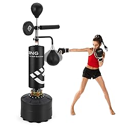Punching Bag with Stand 5 in 1 Adjustable Height