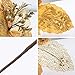 KI Store Large Christmas Poinsettia Flower Ornaments for Christmas Tree Decorations Pack of 6 Oversize Artificial Poinsettia Flower Picks Stems for Xmas Tree Wedding Centerpiece (Gold, 14-Inch)