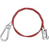 BlingKingdom 1 Metre Trailer Breakaway Cable for Caravan, Emergency Tow Line, Towing Safety Brake Cable for Car Horse Braked Trailers