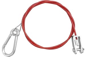 BlingKingdom 1 Metre Trailer Breakaway Cable for Caravan, Emergency Tow Line, Towing Safety Brake Cable for Car Horse Braked Trailers