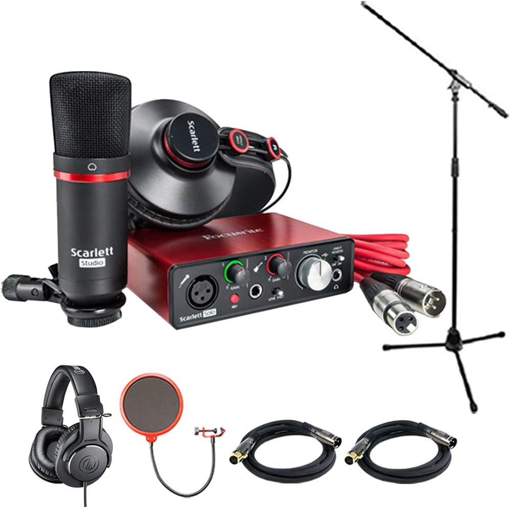 Focusrite Scarlett Solo Studio USB Audio Interface Bundle