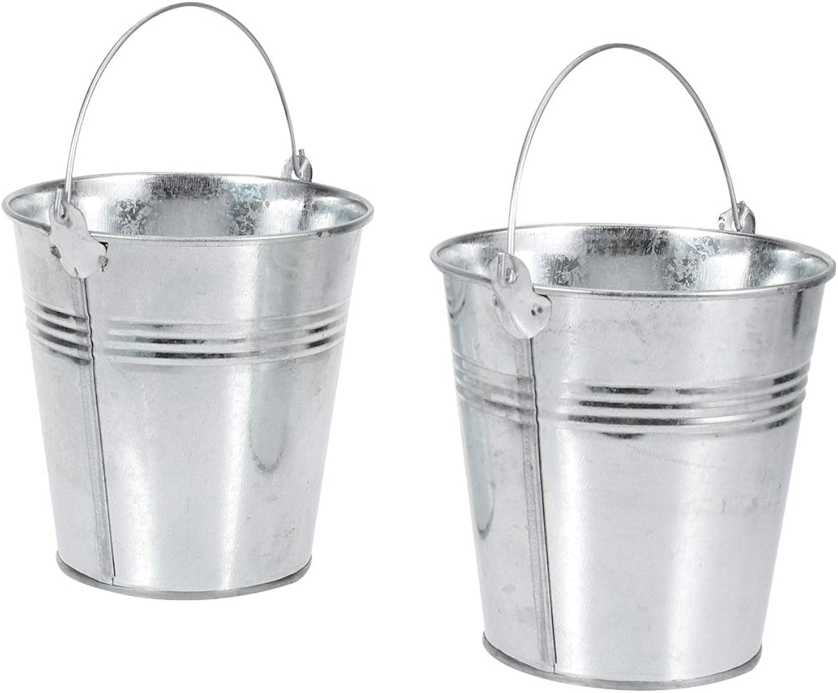 Mini Tinplate Metal Bucket,Round Galvanized Buckets with