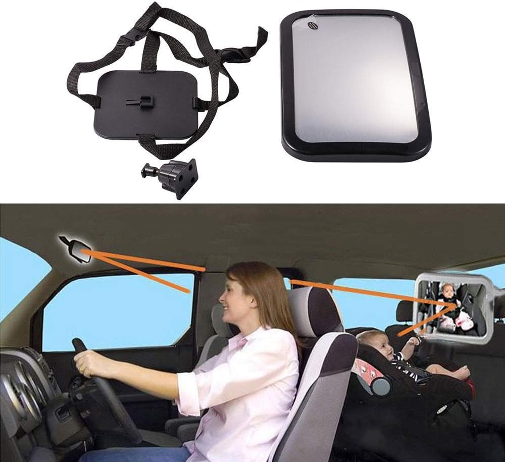 car mirror for fixed headrest