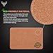 Forbidden Road Cork Yoga Block Yoga Brick 1 Pack to Support Back Bends and Select Standing (1 Cork Block Pack, 4 * 6 * 9 inch)