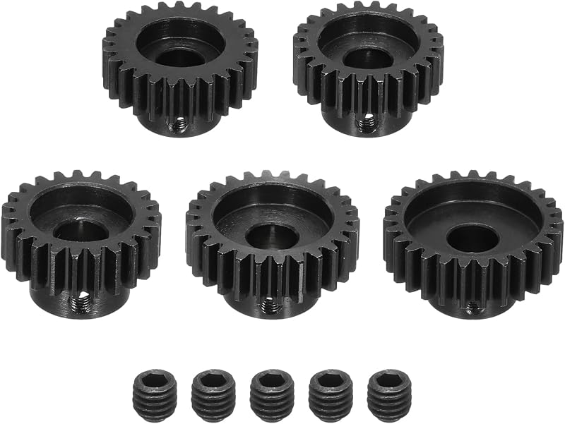 DMiotech M1 8mm Steel Pinion Gear Set 23T-27T for RC Car Brushed/Brushless Motor