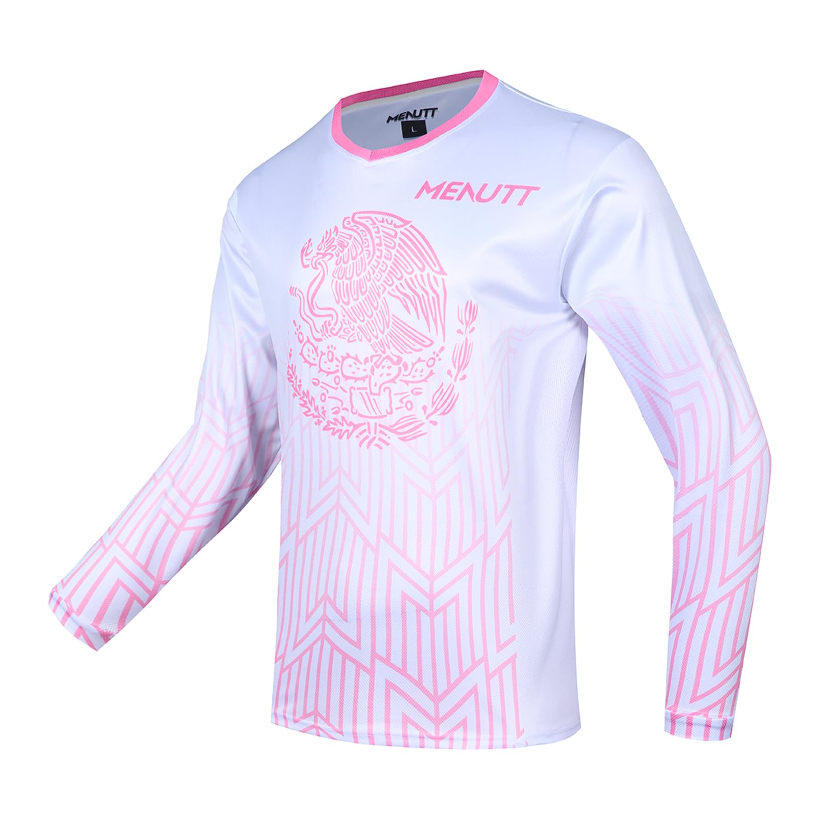 Photo 1 of MENUTT Kids Cycling Jersey Downhill Shirts for Girls Boys Clothing Long Sleeve Powersports Bike Child Mexico Bicycle MTB Tops