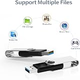 KOOTION USB 3.0 Flash Drive 5 Pack 16 GB Swivel Indicator Black view 4