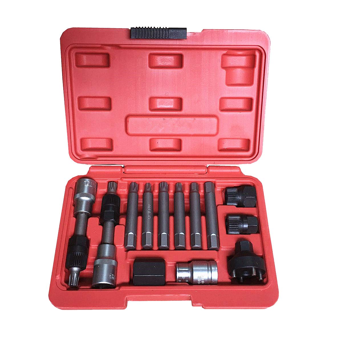 BestsQ 13PC Alternator Freewheel Pulley Removal Socket Bit Set Garage Service Tool Kit