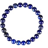 Lapis Lazuli Handmade Bracelet, Friendship Chakra Crystal Gemstone Bracelets, Beaded Protection Bracelet for Men Women Wealth Prosperity Feng Shui Good Luck Blue Stone Jewelry Bracelet