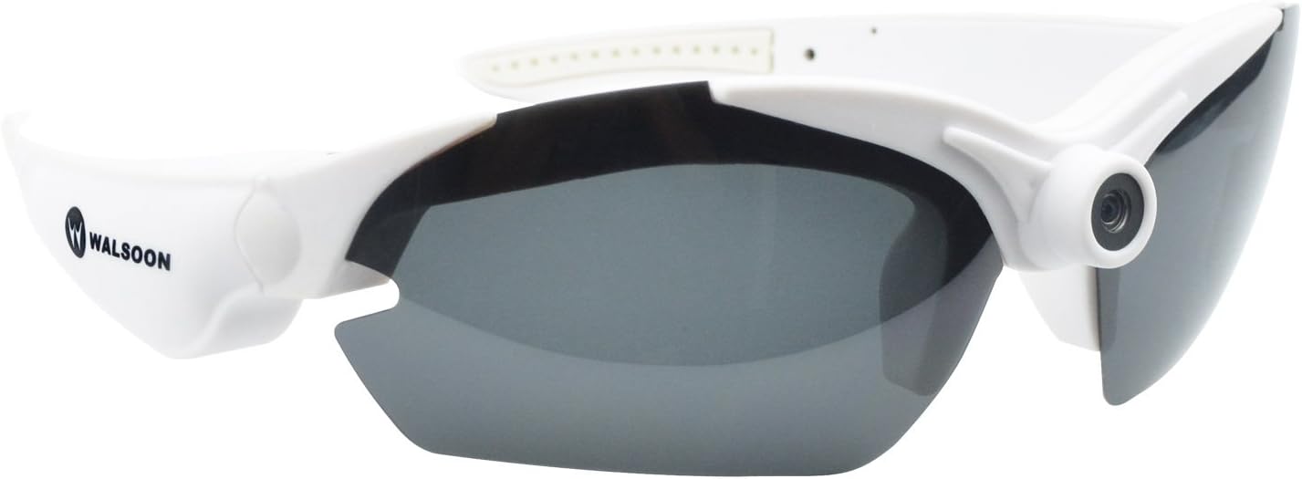 Walsoon 8gb 15mp Video Glasses Hd 1080p Sport Action Camcorder Sunglasses Camera Dv +5pcs Lens