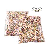 GOGOONLY Pack of 2 Mini Styrofoam Foam Balls 0.08-0.18 Inch Household School Arts Crafts Supplies Fits For Stick to Slime - Assorted Multi Colors (20000 Foam Balls)