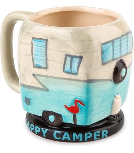 Amazon.com: Designs ByLITA Happy Camper 11oz Plastic Coffee Mug | RV Camper  Lifestyle : Home & Kitchen