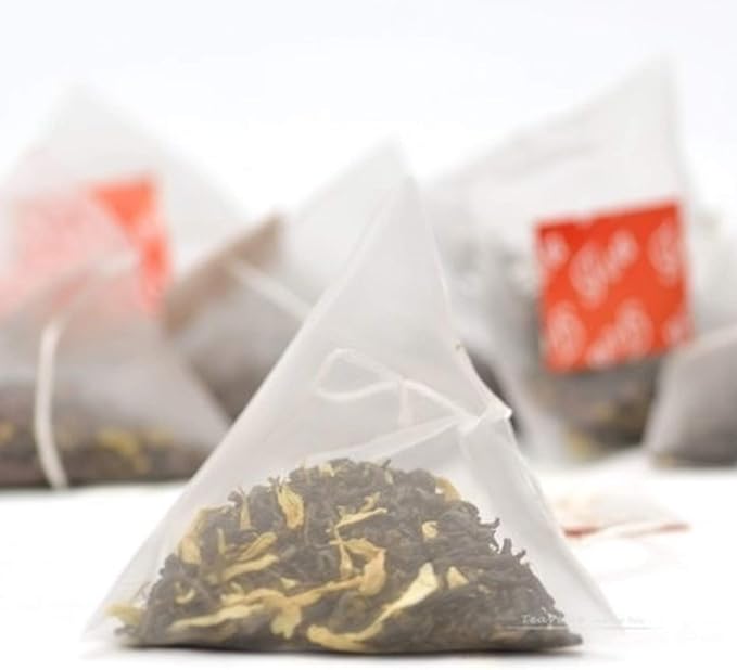 Buy TEACURRY Nylon Pyramid Empty Tea Bags with Strings, Without Tags