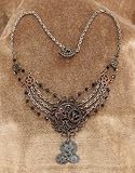 Steampunk Antique Multi Gear Chain Costume Necklace Mix Adult
