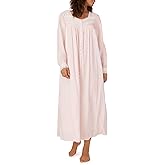 Eileen West Queen Anne’s Lace Womens Sleepwear & Loungewear - Heirloom Dream Collection - 100% Cotton Longsleeve Long Robe