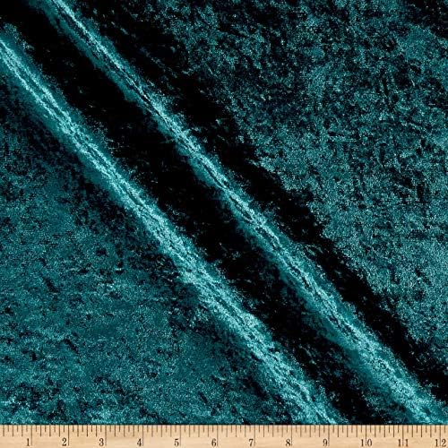WORLD WIDE FABRIC" Worldly Crushed Velvet, Peacock