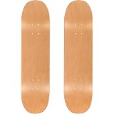TLHB 2PCS Skateboard Deck, 31 * 8 Inch 7-Layer Maple Blank Skateboard Deck, Double-Kick Skate Deck