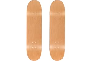 TLHB 2PCS Skateboard Deck, 31 * 8 Inch 7-Layer Maple Blank Skateboard Deck, Double-Kick Skate Deck