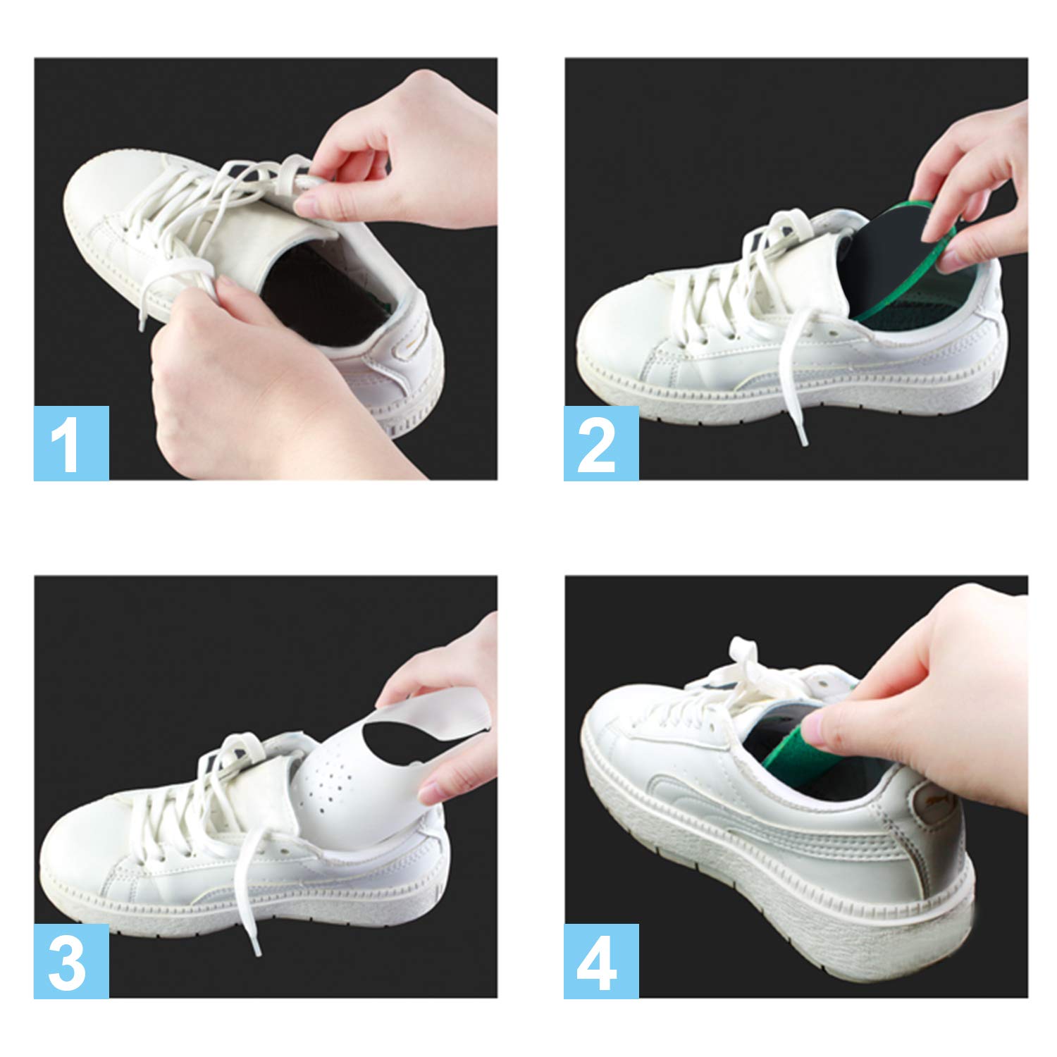 7 Pairs Sneaker Shoes Creases Protector Anti-Wrinkle ...