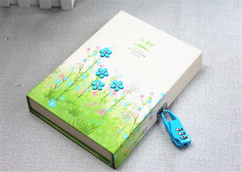 Kids Secret Journal 3D Stereo Flower Series Notebook 6.29''X5.11'' Best Gift