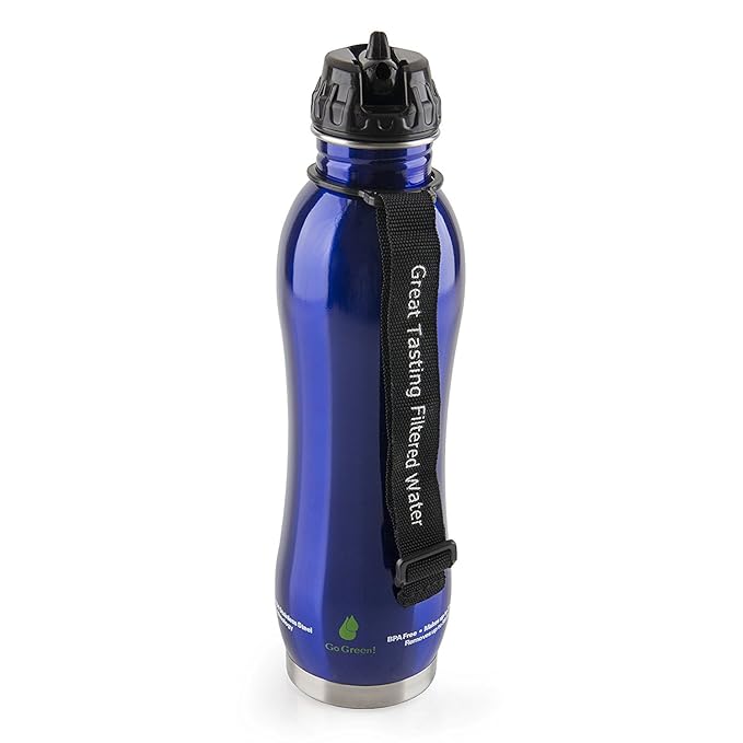 Seychelle 27oz Stainless Steel Regular Water Filter Bottle