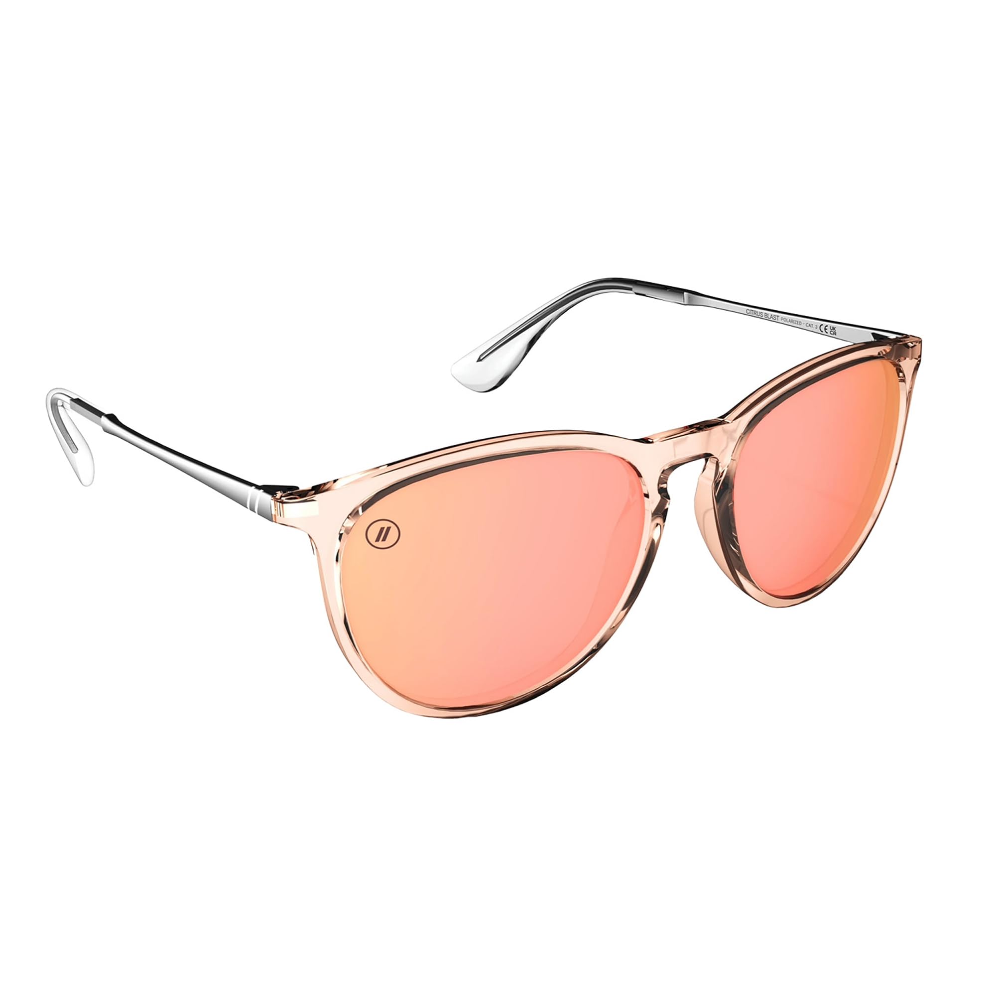 Blenders Eyewear North Park – Polarized Sunglasses – Classic Shape, Mixed Metal Frame – 100% UV Protection – For Women – Citrus Blast Image