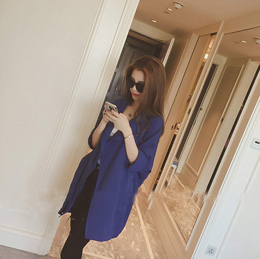 loveapple casual midi-long coat blazer jacket