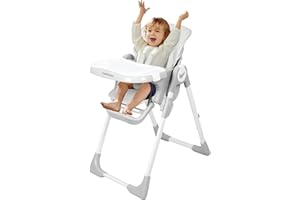 babimoni 4-in-1 Baby High Chair, High Chairs for Babies and Toddlers - Portable Feeding & Eating Seat, Foldable Highchair wit