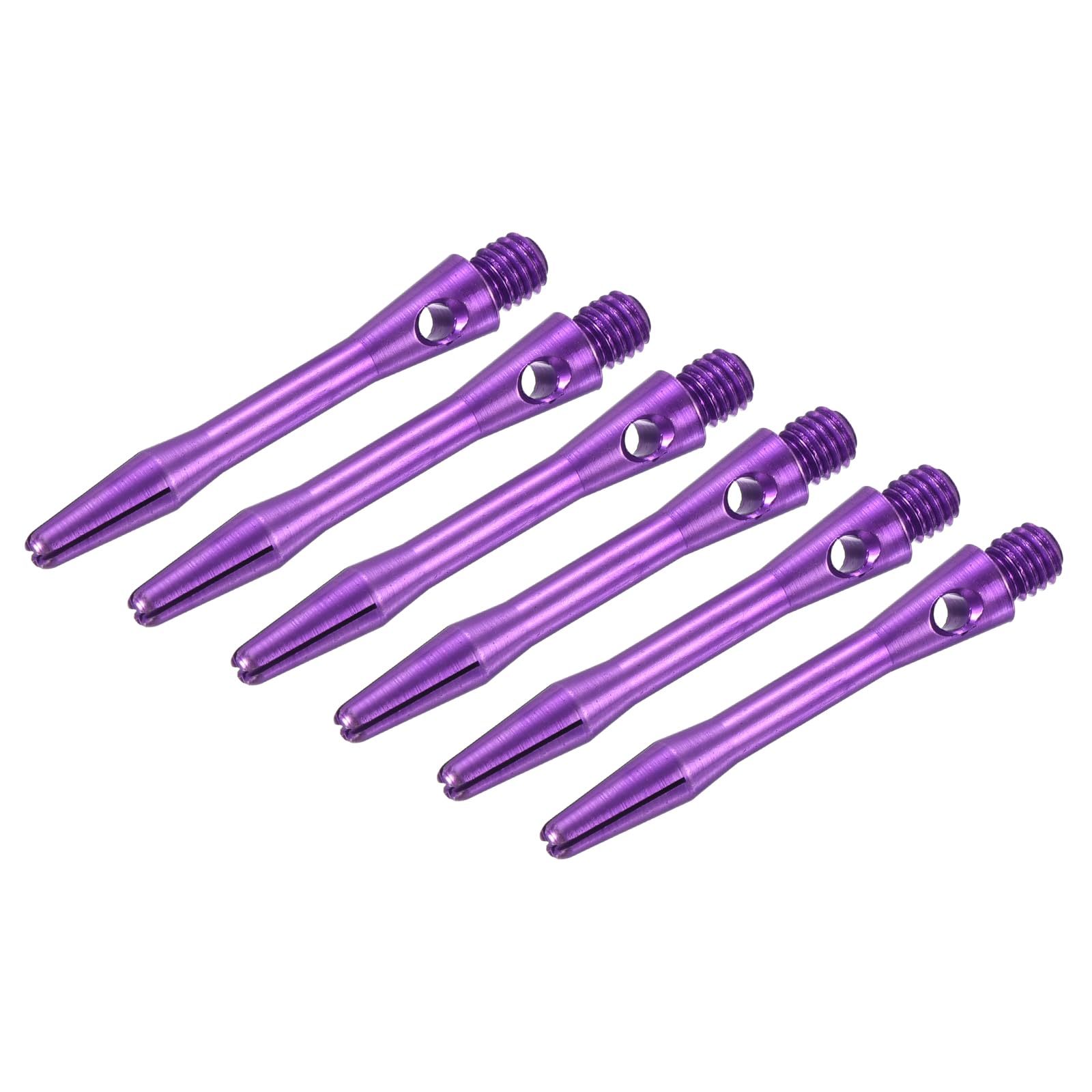 PATIKIL 35mm Aluminum Dart Shafts, Medium 2BA Thread Dart Stems Dart Accessories Throwing Fitting for Steel Tip - 9 Pack (Purple)