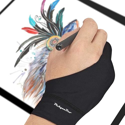 Drawing Pad Best Tablet Drawing Glove Two Finger Anti-fouling