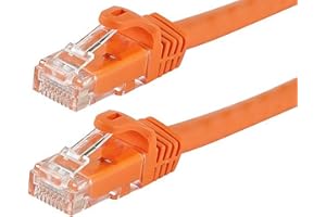 Monoprice Flexboot Cat6 Ethernet Patch Cable - Network Internet Cord - RJ45, Stranded, 550Mhz, UTP, Pure Bare Copper Wire, 24