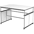 LUXOR DTTB001 Modular Makerspace and Science Lab Table Desk, Tool Free Adjustable Height Tabletop, Multiple Built in Pegboards, 400 lb. Weight Capacity