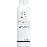 EltaMD UV AOX Mist Mineral Sunscreen Spray SPF 40, Broad Spectrum Face and Body Sunscreen with Zinc Oxide, 100% Mineral Active, Hydration Boost with Antioxidants, Moisturizer with SPF 40, 5 oz