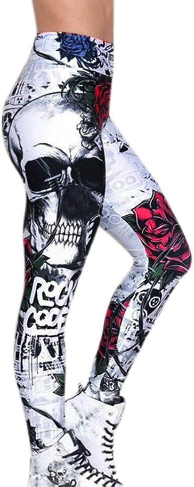 skull workout leggings