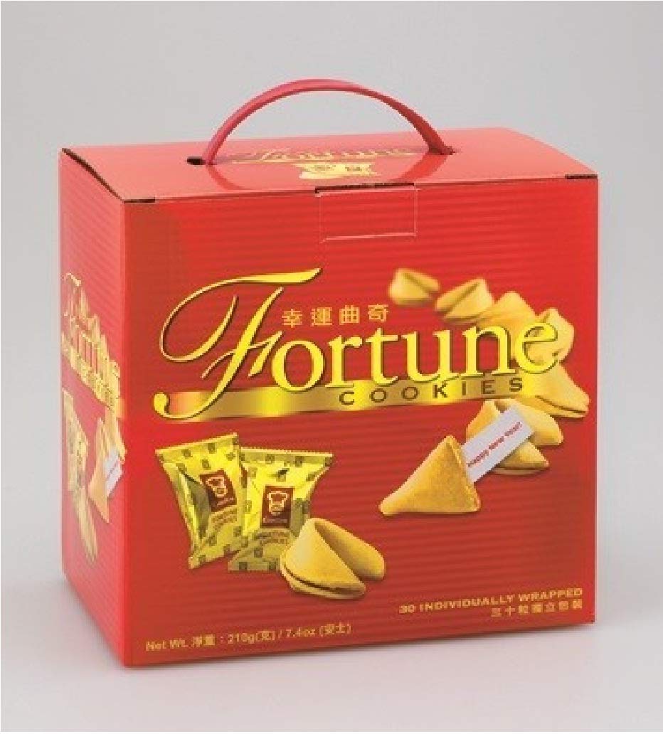 Garden Chinese Fortune Cookies Gift Box (30 einzeln verpackt) 210g