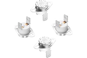Aopin Thermal Control Switch KSD301 Normally Closed NC 60 Degrees 250V High Current 20A Thermostat Temperature Switch 4pcs