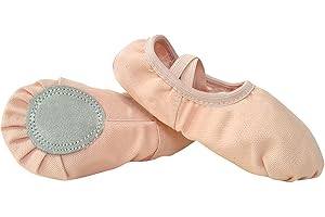 Mercatoo Ballet Shoes for Girls Toddler Ballet Soft Leather Boys Dance Shoes for Toddler/Little Shoes for Girls 6 Size