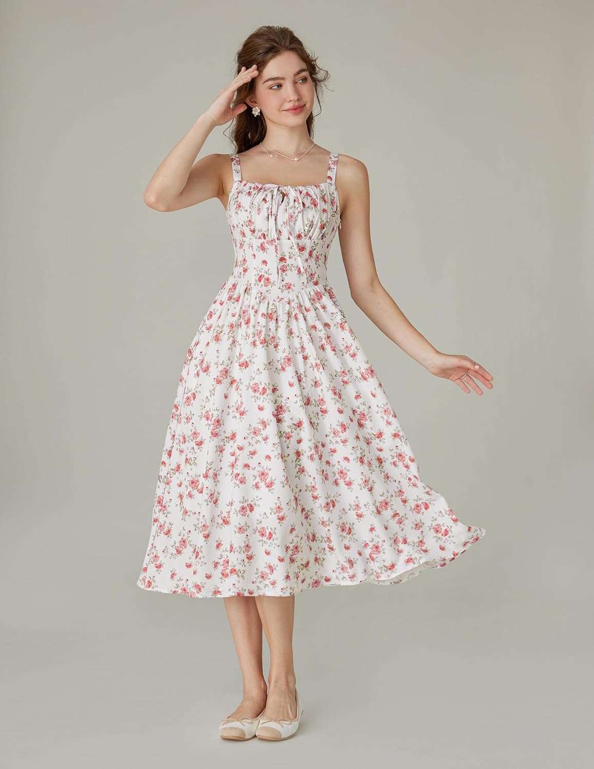 SCARLET DARKNESS Cottagecore Dress